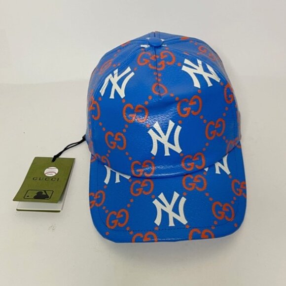 Gucci | NY Yankees and GG Monogram Print Unisex Baseball Cap Hat - Picture 5 of 9